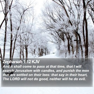 Zephaniah 1:12 KJV Bible Verse Image