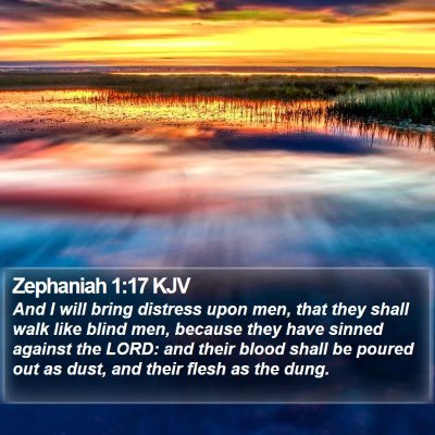 Zephaniah 1:17 KJV Bible Verse Image