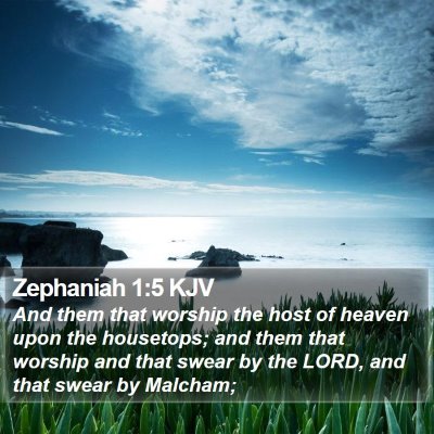 Zephaniah 1:5 KJV Bible Verse Image