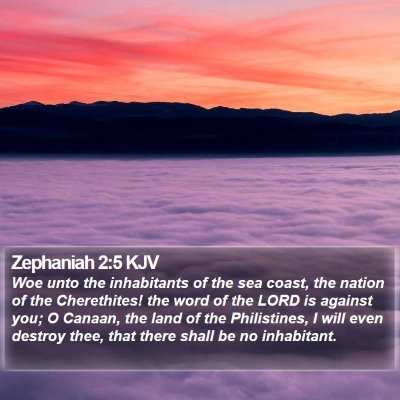 Zephaniah 2:5 KJV Bible Verse Image