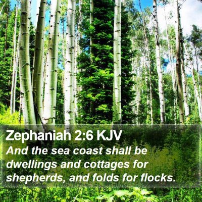 Zephaniah 2:6 KJV Bible Verse Image