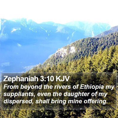Zephaniah 3:10 KJV Bible Verse Image
