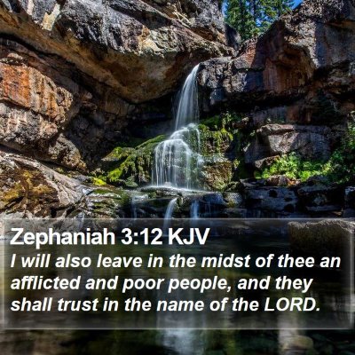 Zephaniah 3:12 KJV Bible Verse Image