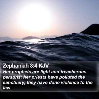 Zephaniah 3:4 KJV Bible Verse Image