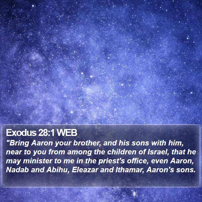 Exodus 28:1 WEB - 