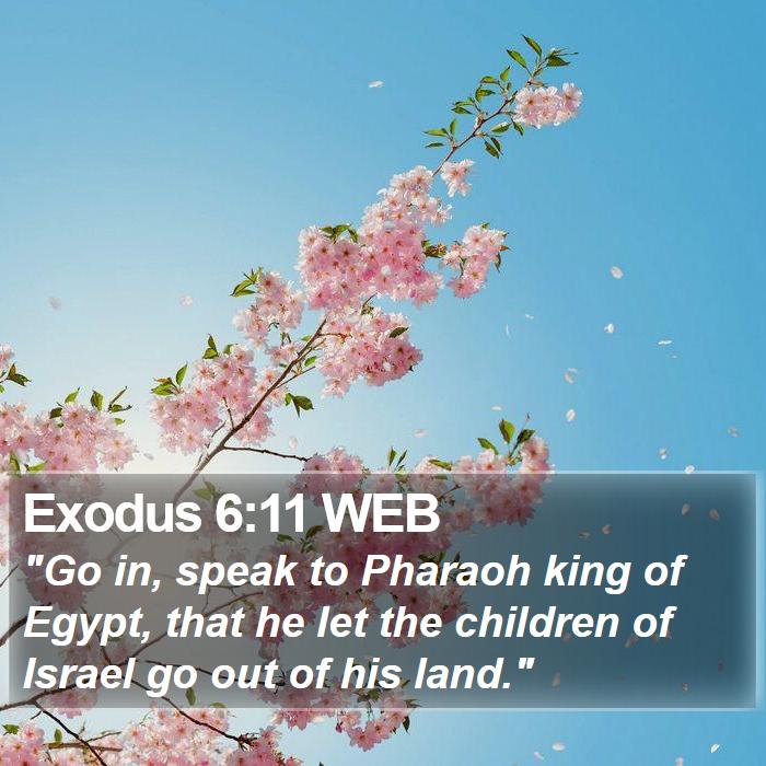 Exodus 6:11 WEB - 