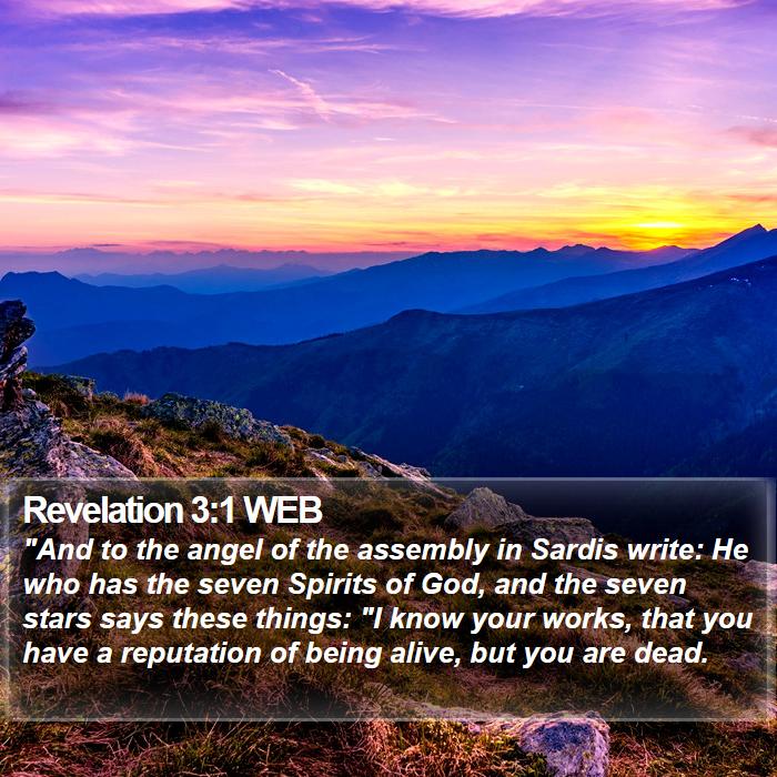 Revelation 3:1 WEB - 